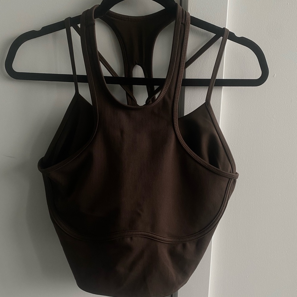 ALO Yoga Espresso Strappy Tank Top